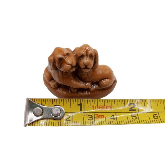 Wade England Dog Figurine Red Rose Tea Promo Vintage Dogs Brown Collectible - Picture 3 of 6